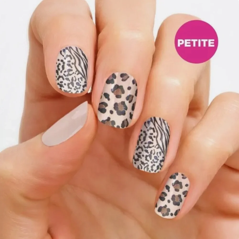 *Retired* Color Street: Take Meowt (petite) |  Leopard Print Tiger Animal Beige - Picture 7 of 10